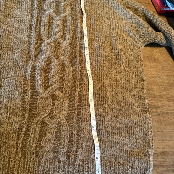 Men's Classic Brown Cable Hand Knit from Ireland